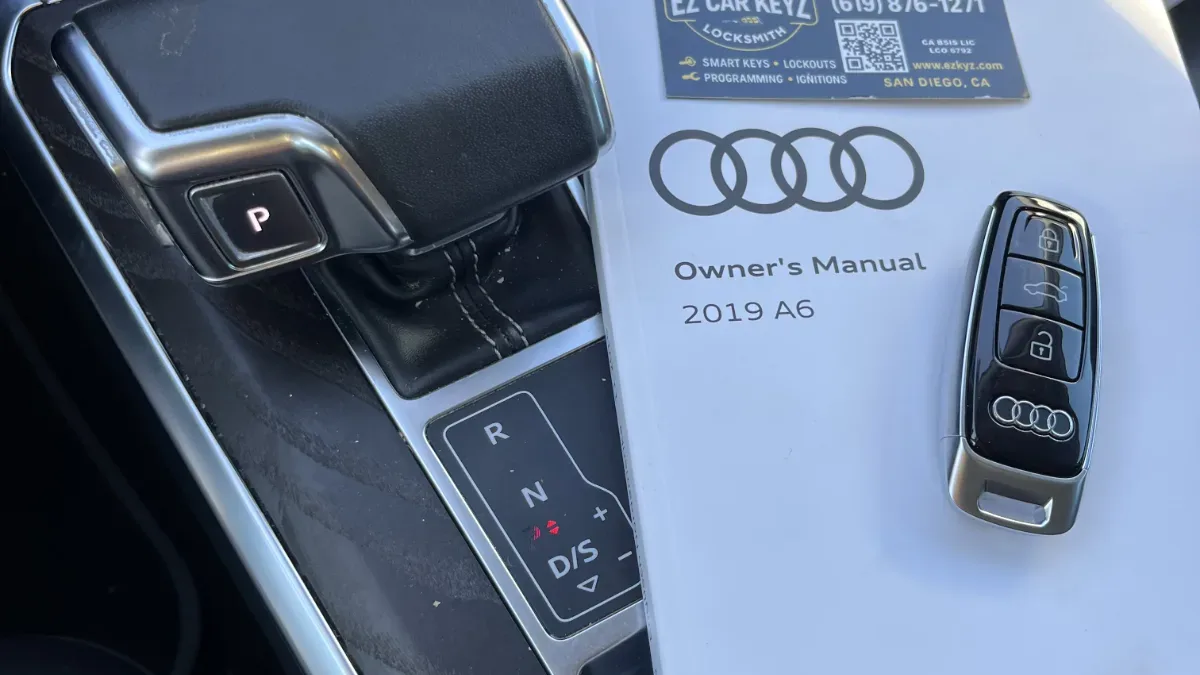 All keys lost service for 2009 Audi A6 by EZ Car Keyz Santa Barbara CA