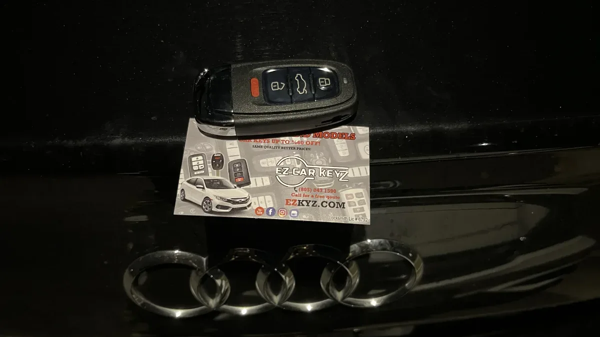 On-site 2006 Audi S4 car key programming in Ventura CA