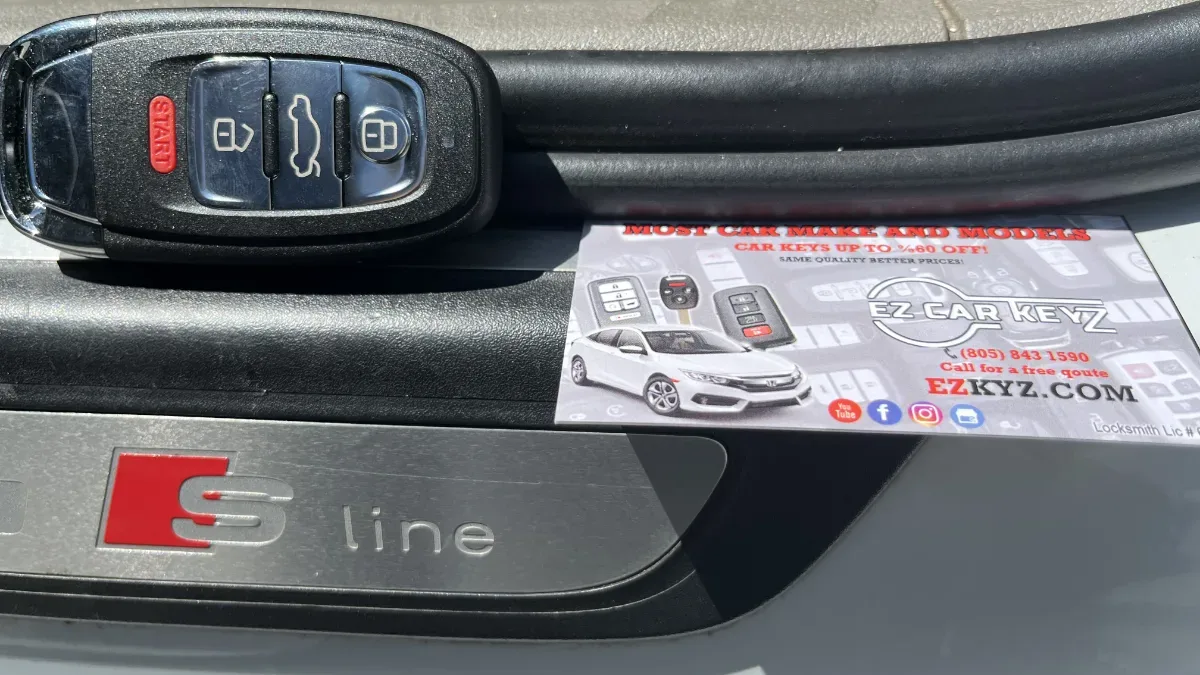 2005 Audi TT key replaced in your driveway in Santa Barbara CA