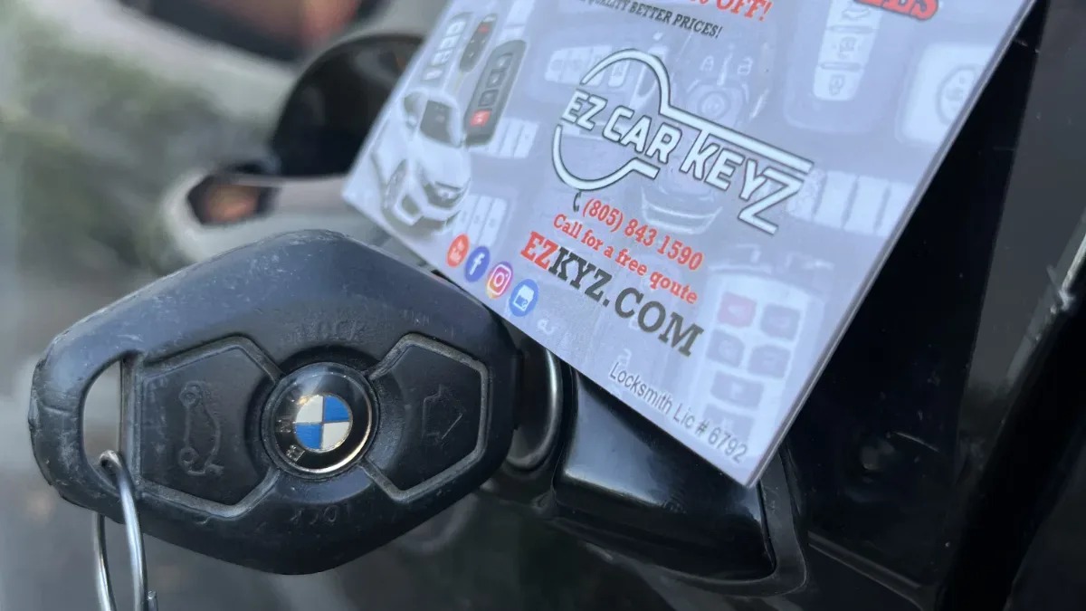 All keys lost service for 2002 BMW M3 by EZ Car Keyz Fillmore CA