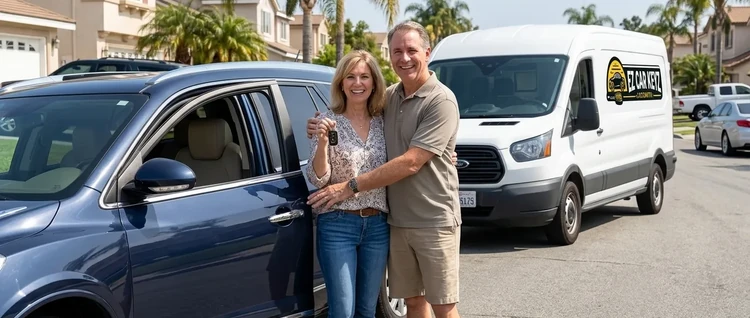 Happy customers with their replacement Buick Enclave car key from EZ Car Keyz in Ventura County