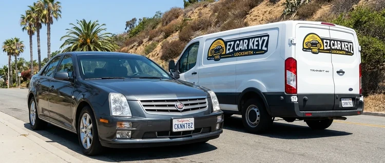 Cadillac STS mobile car key service by EZ Car Keyz in Ventura County