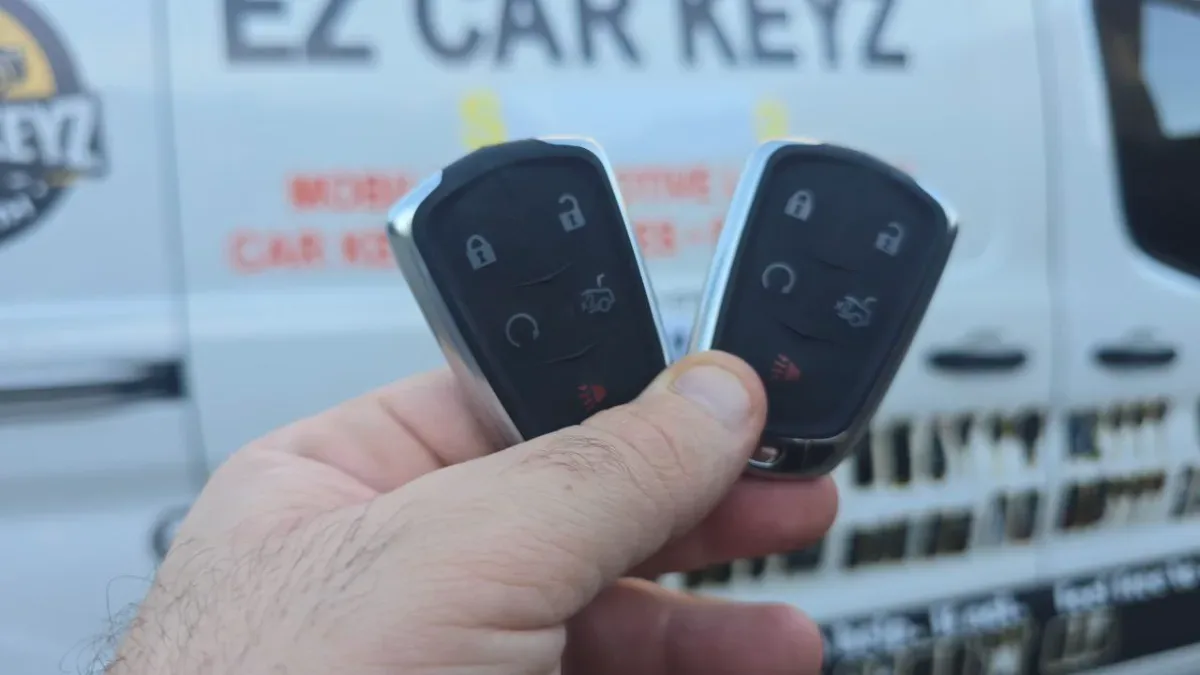 On-site 2018 Cadillac XT5 car key programming in Carpinteria CA