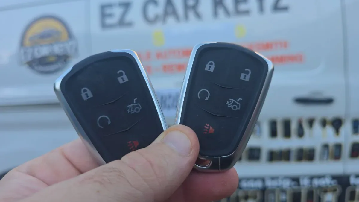 2015 Cadillac XTS key made with no spare by EZ Car Keyz Simi Valley CA
