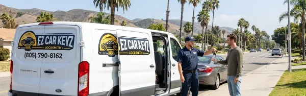 Customer review showing savings on 2008 Chevrolet Aveo key by EZ Car Keyz Oxnard CA