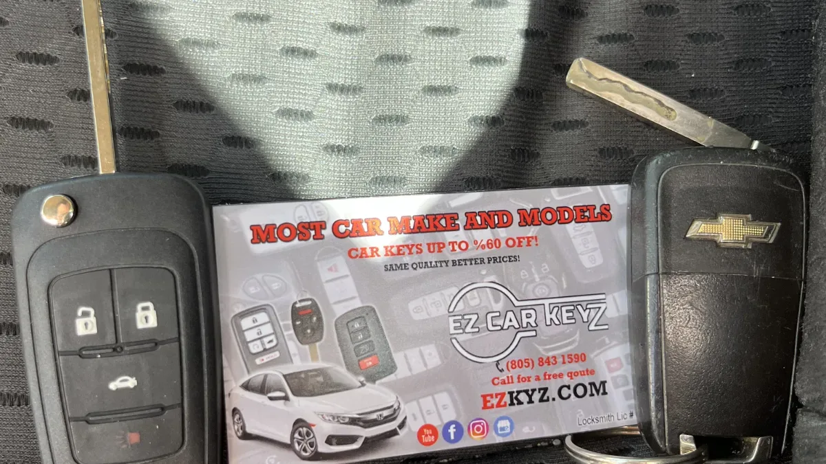 On-site 1997 Chevrolet Camaro car key programming in Ventura CA