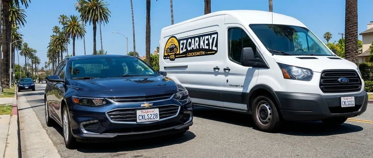 Chevrolet Malibu mobile car key service by EZ Car Keyz in Ventura County
