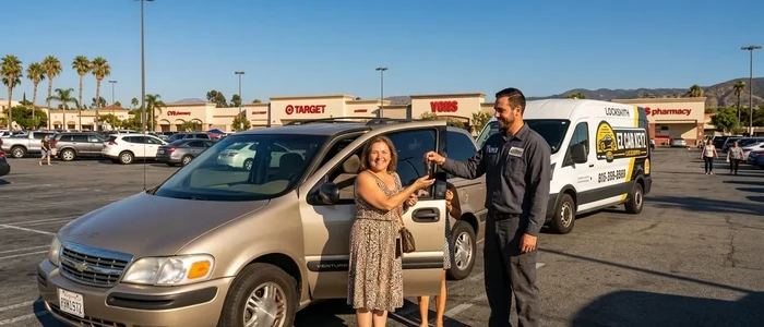 Customer with a replacement Chevrolet Venture car key from EZ Car Keyz in Ventura County