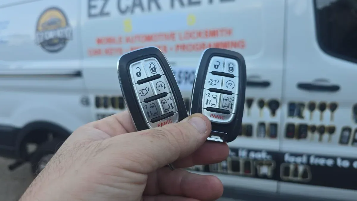 Insured mobile locksmith working on 2003 Chrysler Concorde in Montecito CA