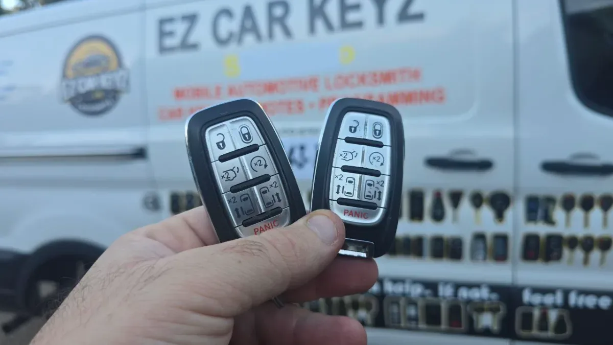 2005 Chrysler Pacifica key replaced in your driveway in Oxnard CA