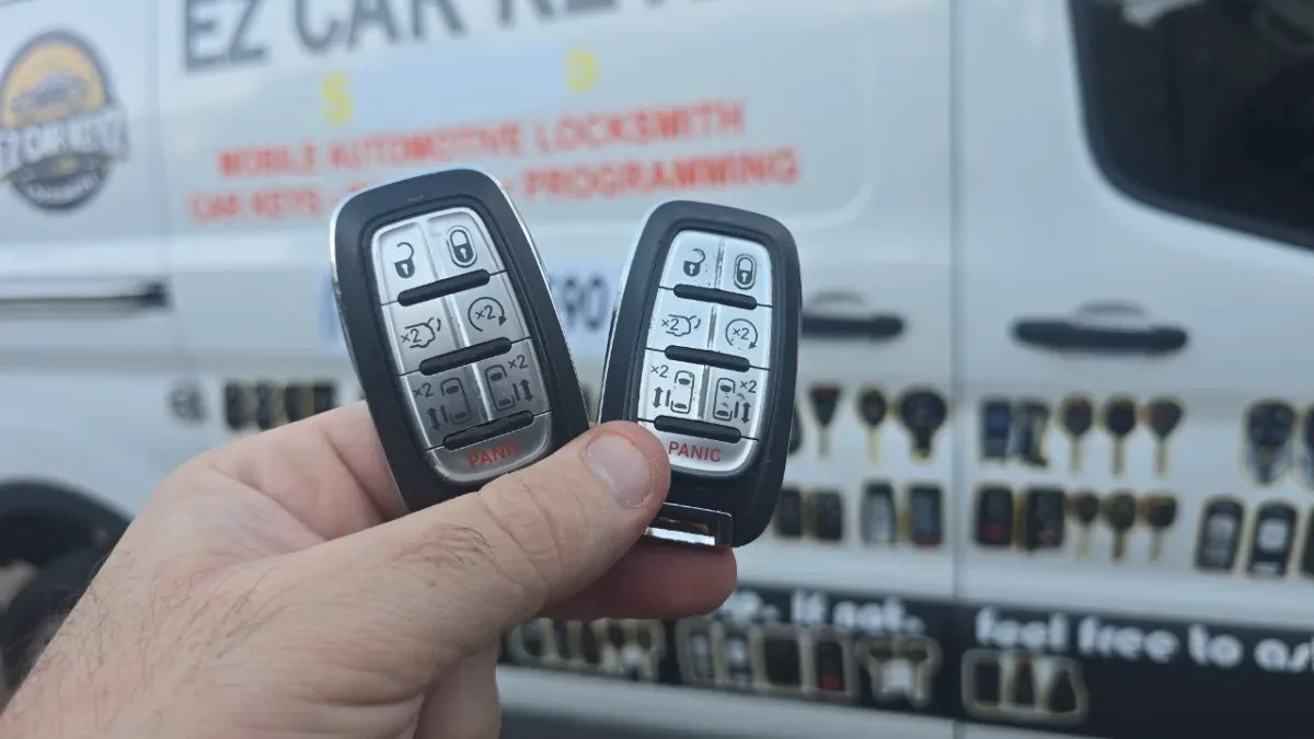 2008 Chrysler Pacifica key replaced in your driveway in Oxnard CA
