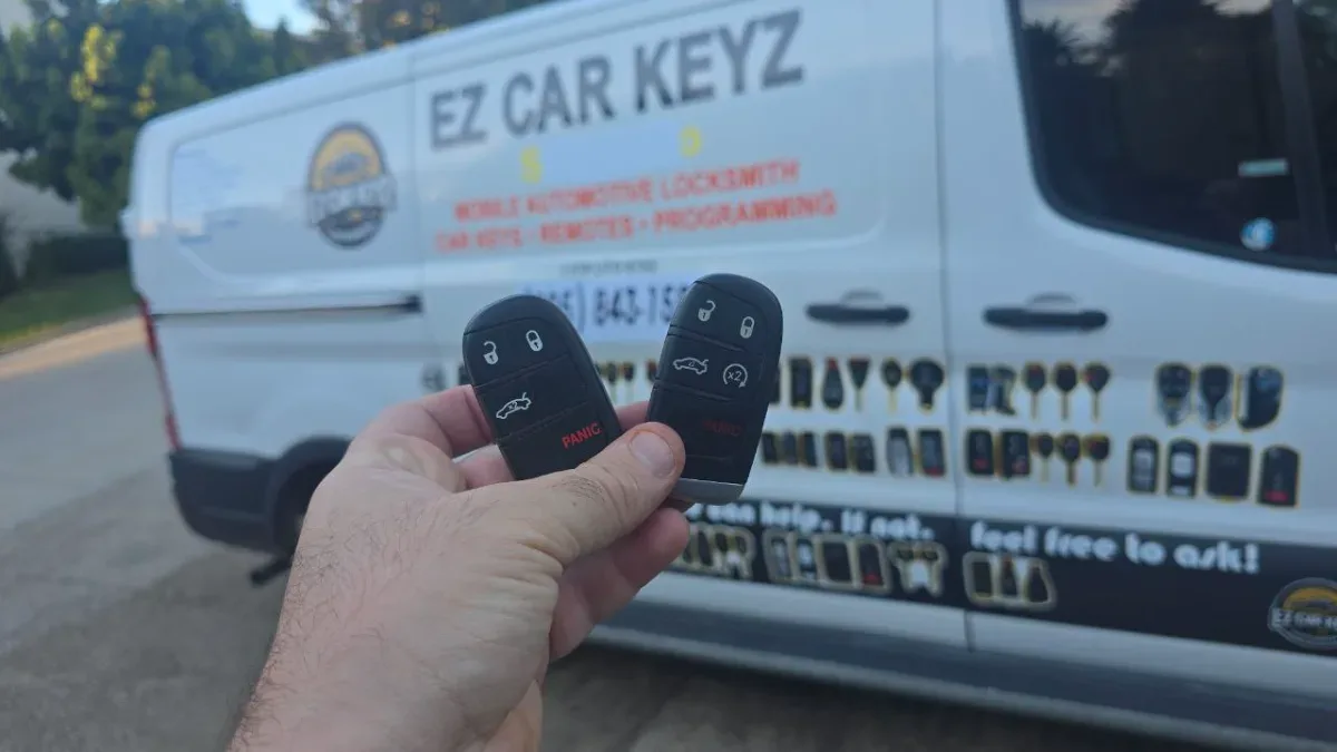On-site 1997 Dodge Caravan car key programming in Camarillo CA