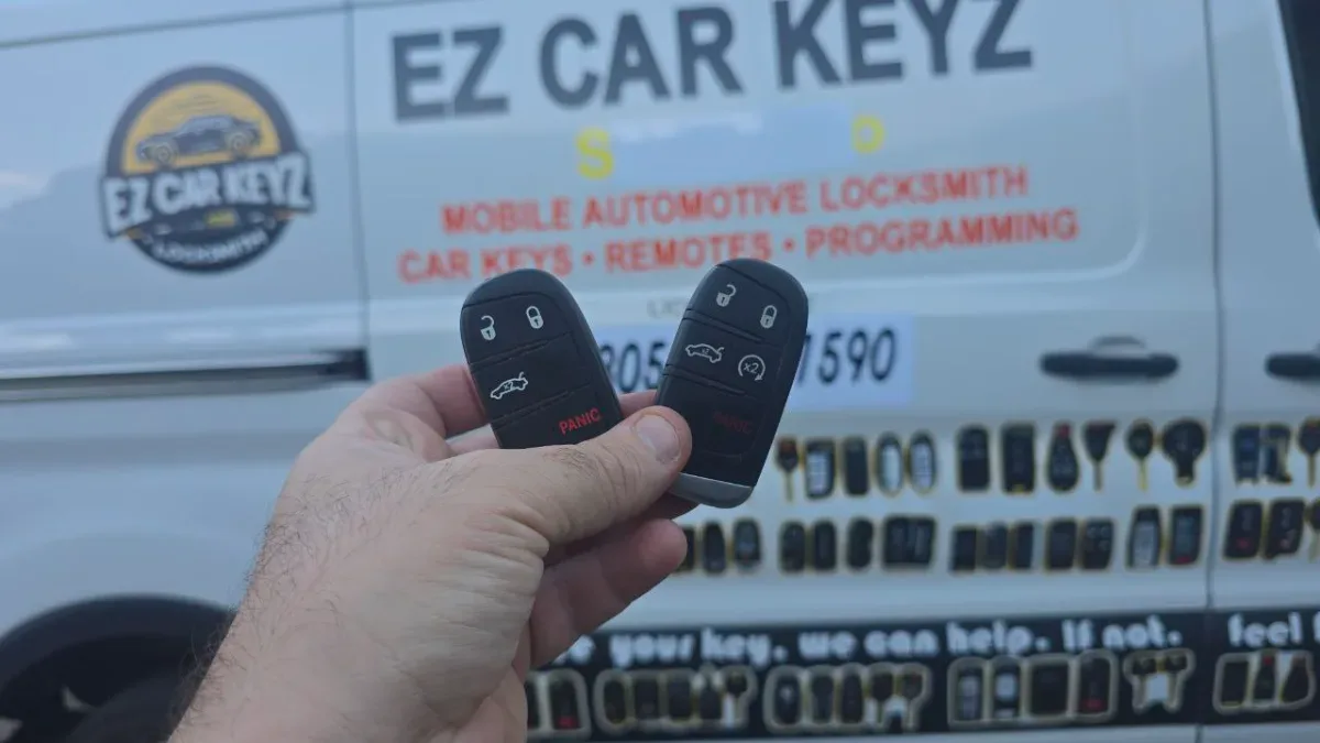 2019 Dodge Charger key made with no spare by EZ Car Keyz Thousand Oaks CA