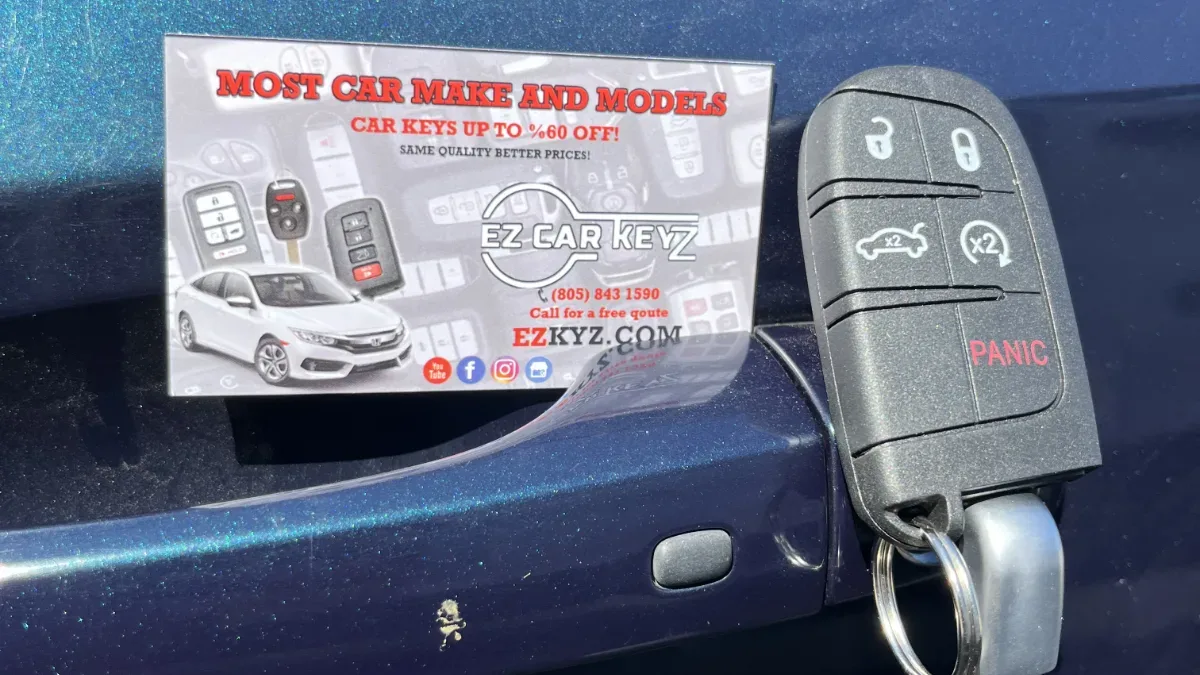 2007 Dodge Durango key made with no spare by EZ Car Keyz Ventura CA