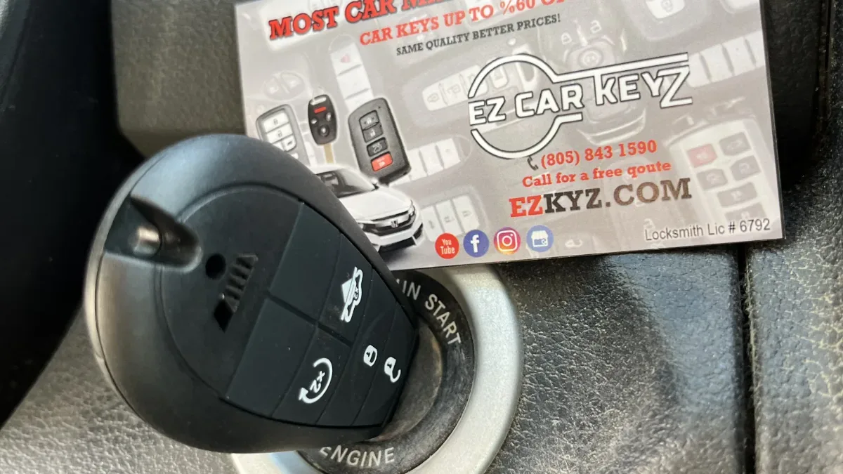 2014 Dodge Grand Caravan key replacement at half the dealer price in Santa Barbara CA