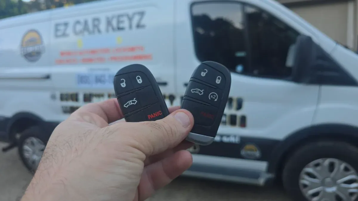 2020 Dodge Grand Caravan key replacement at half the dealer price in Santa Barbara CA