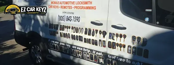 EZ Car Keyz technician holding a programmed car key