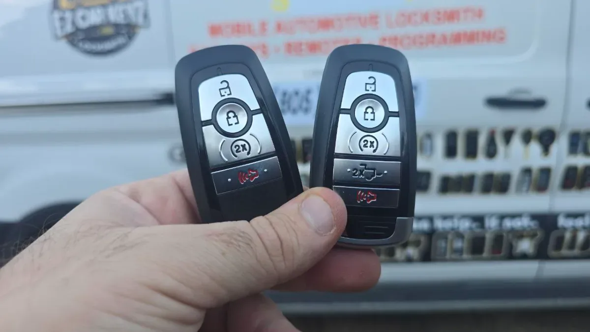 Licensed locksmith replacing 2015 Ford Escape key in Ventura CA