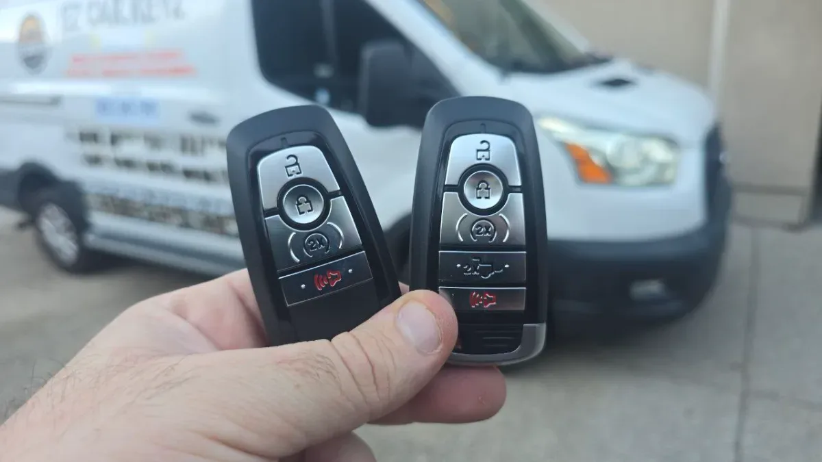 Licensed locksmith replacing 2008 Ford Fusion key in Oxnard CA