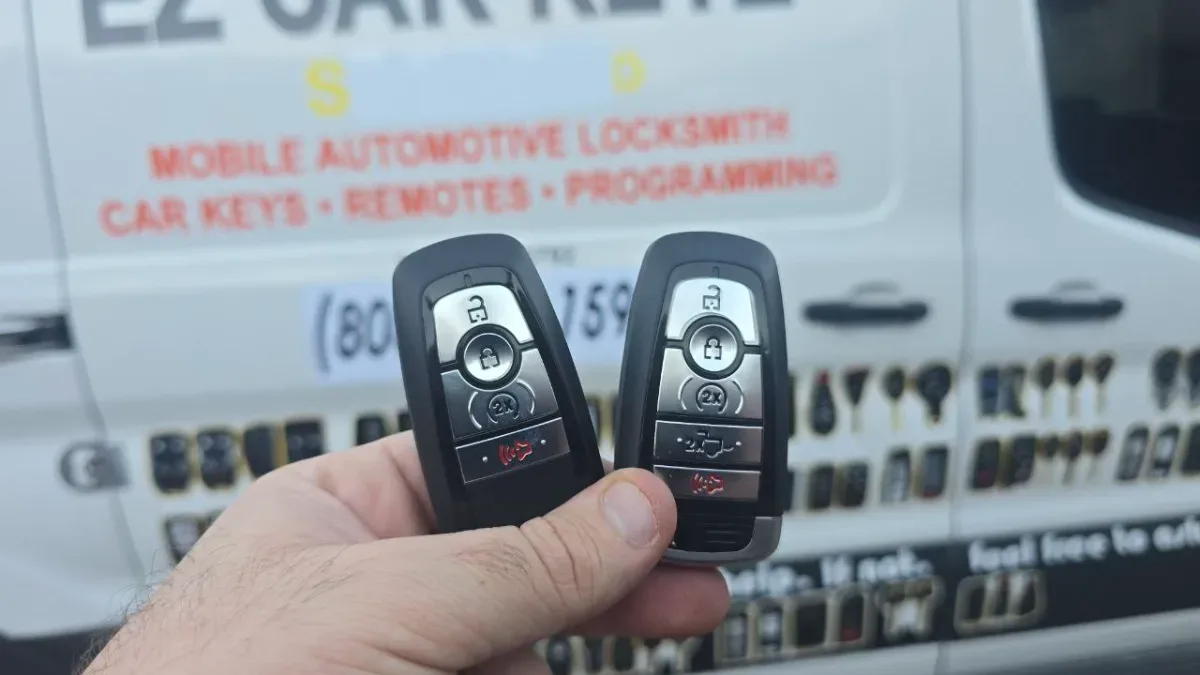 Quick turnaround 2015 Ford Fusion car key by EZ Car Keyz in Ventura CA