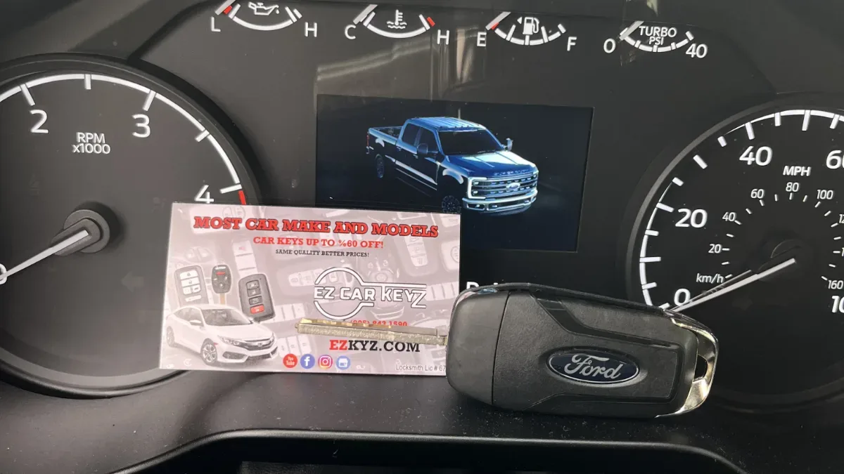 Quick turnaround 2014 Ford Transit Connect car key by EZ Car Keyz in Santa Barbara CA