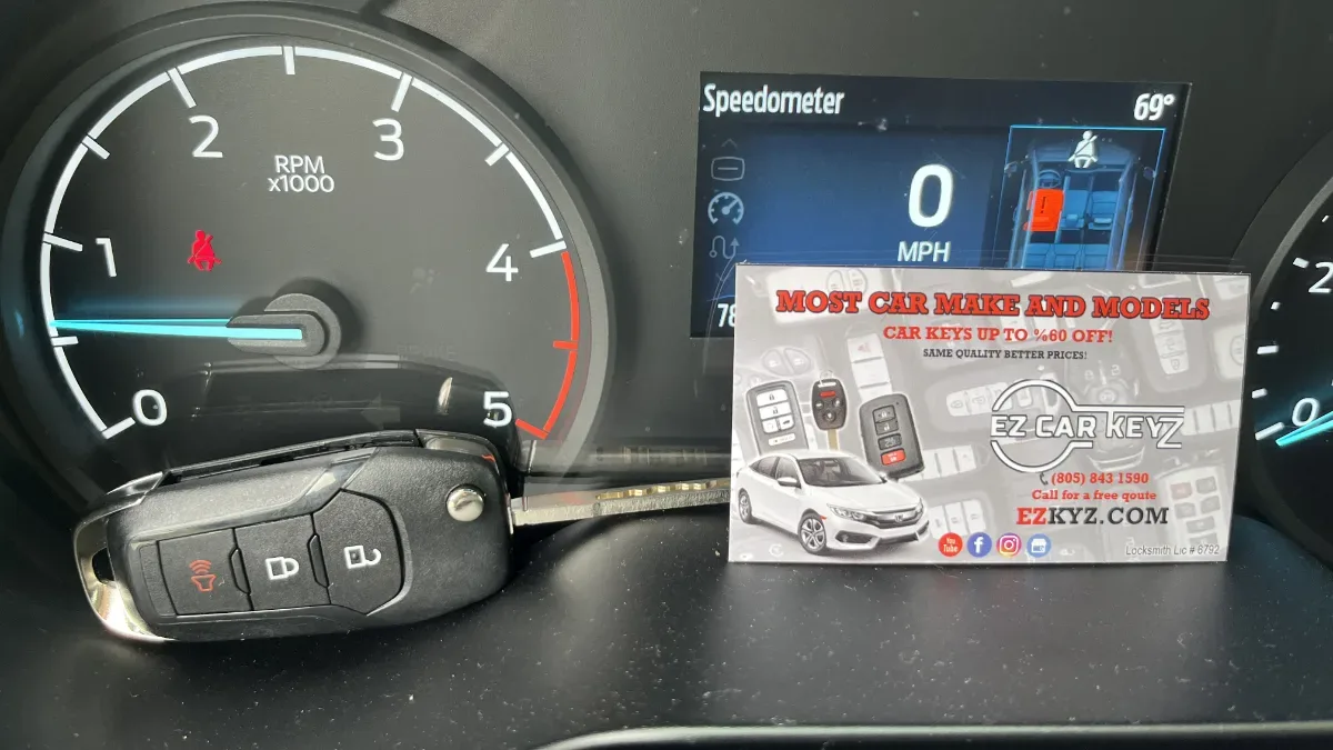 2022 Ford Transit Connect key replaced in your driveway in Simi Valley CA