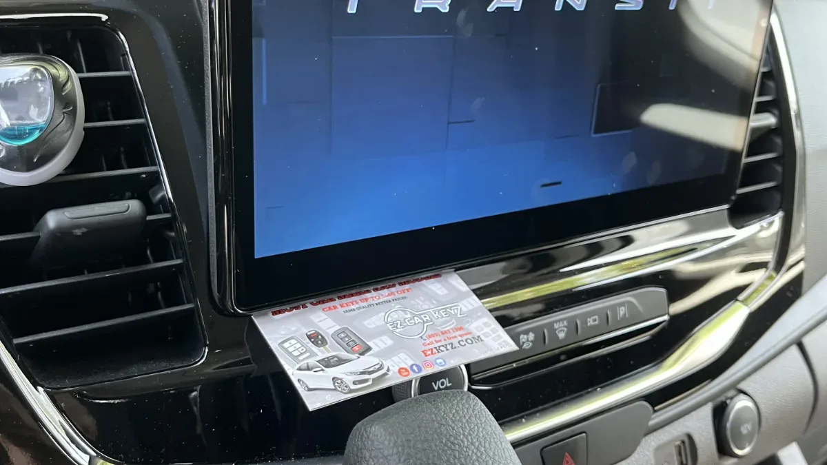 Low cost 2021 Ford Transit car key service by EZ Car Keyz Moorpark CA
