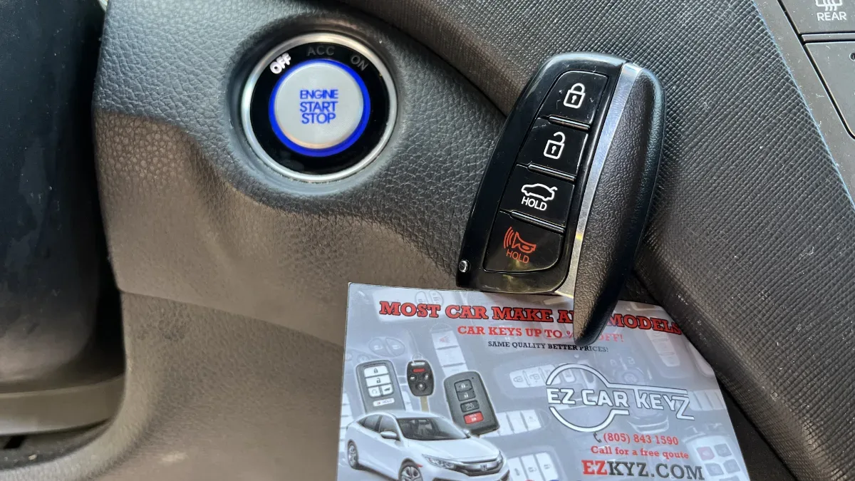 Licensed locksmith replacing 2023 Genesis G70 key in Carpinteria CA