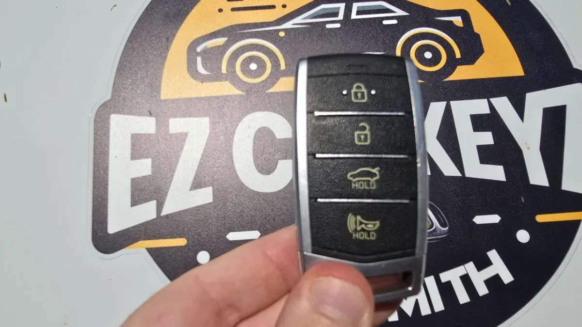 Licensed locksmith replacing 2019 Genesis G80 key in Port Hueneme CA