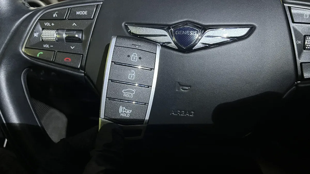 2020 Genesis G80 Affordable Key Replacement - EZ Car Keyz Santa Barbara Insured mobile locksmith working on 2020 Genesis G80 in Santa Barbara CA