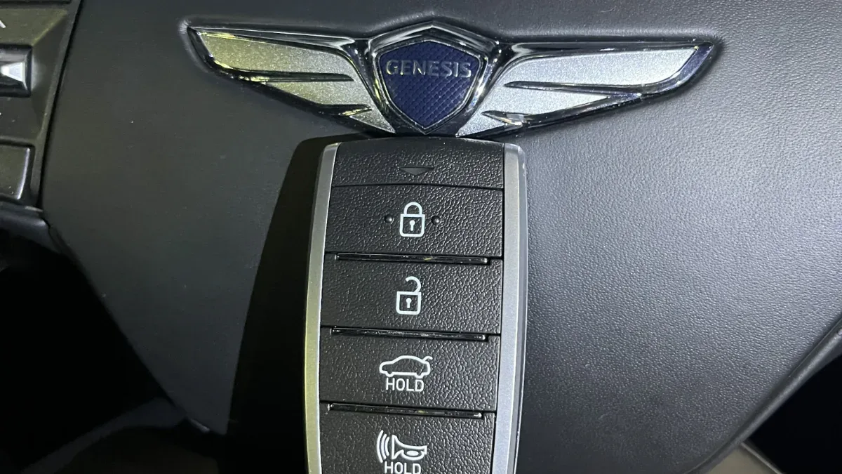 2023 Genesis Gv70 key made with no spare by EZ Car Keyz Goleta CA
