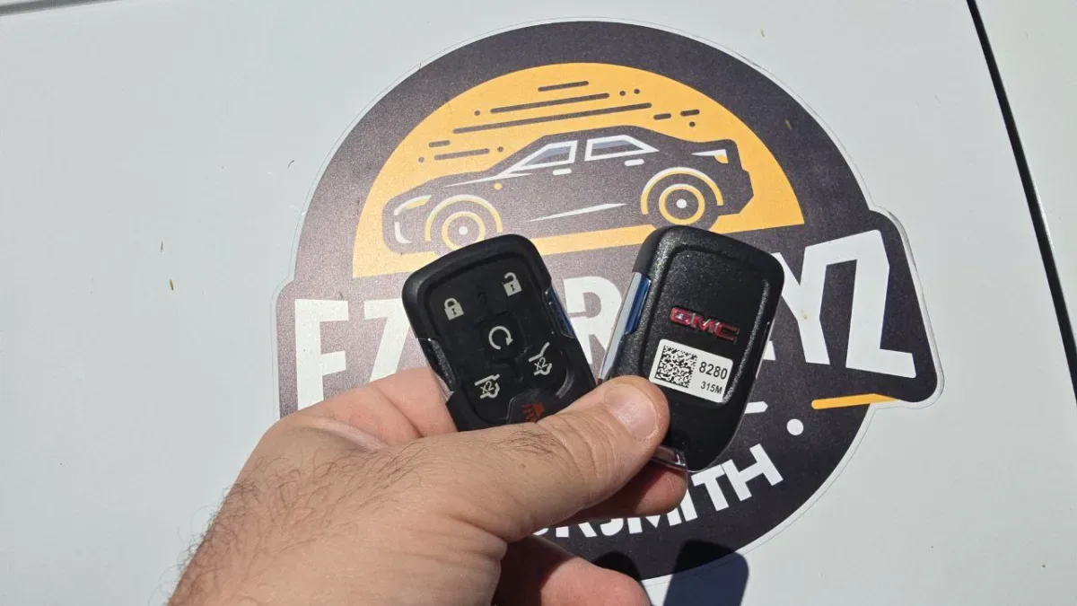 Quick turnaround 2015 GMC Canyon car key by EZ Car Keyz in Thousand Oaks CA