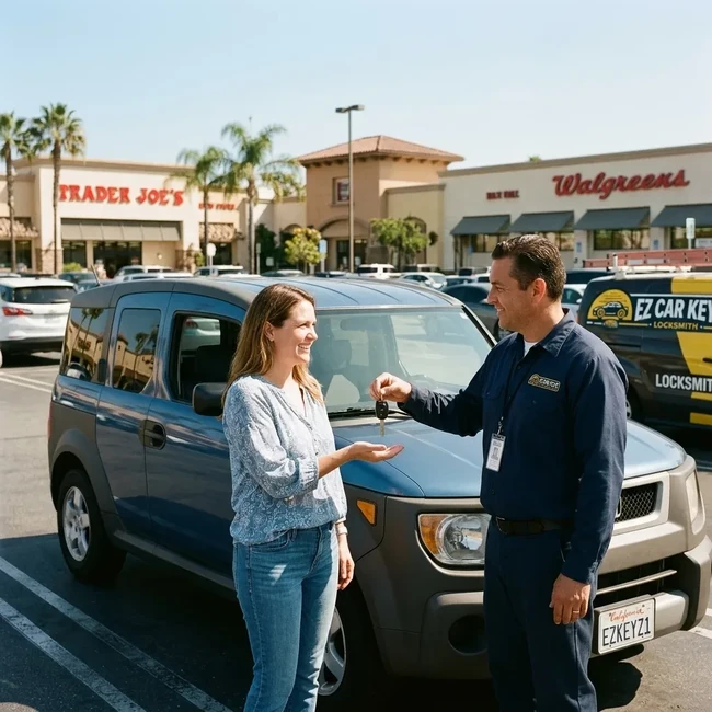 Honda Element key replacement in Ventura County