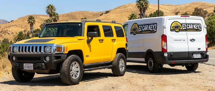 Hummer H3 mobile car key service by EZ Car Keyz in Ventura County