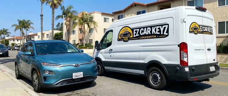 Hyundai Kona Electric mobile car key service by EZ Car Keyz in Ventura County