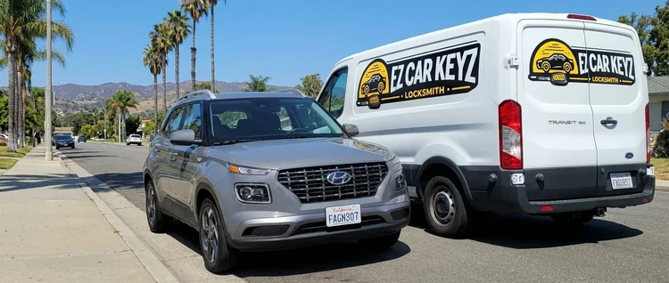 Hyundai Venue mobile car key service by EZ Car Keyz in Ventura County