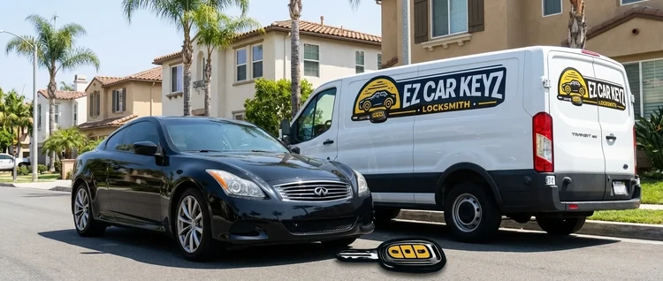 Infiniti G37 mobile car key service by EZ Car Keyz in Ventura County