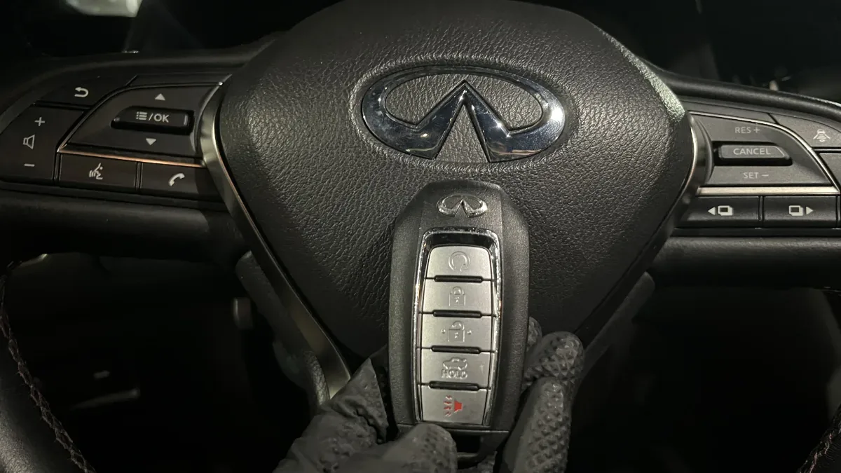 Quick turnaround 2022 Infiniti Q60 car key by EZ Car Keyz in Oxnard CA
