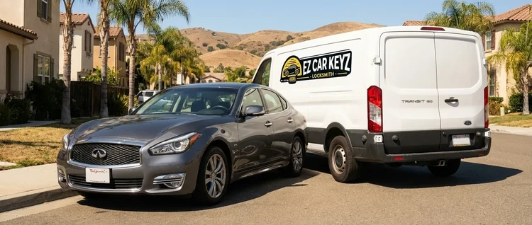 Infiniti Q70 mobile car key service by EZ Car Keyz in Ventura County