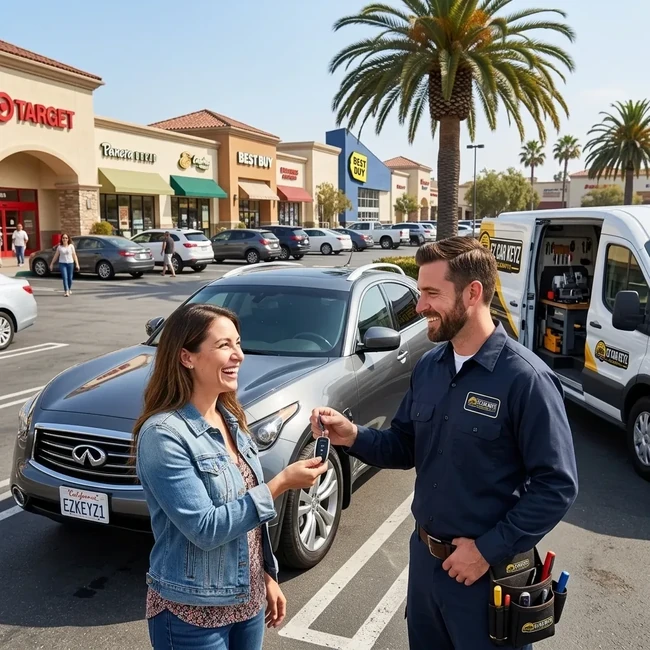 Infiniti QX70 key replacement in Ventura County