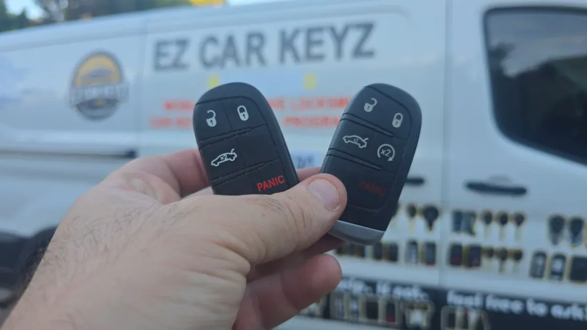 Quick turnaround 2022 Jeep Grand Wagoneer car key by EZ Car Keyz in Ventura CA