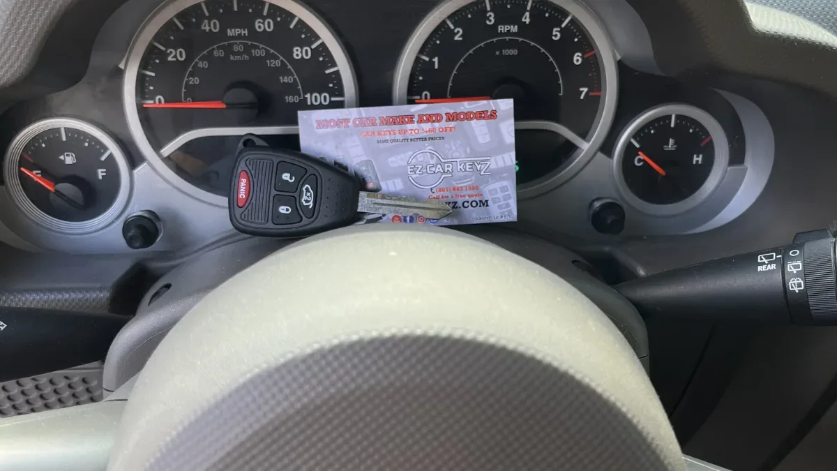 2000 Jeep Wrangler key replacement at half the dealer price in Moorpark CA