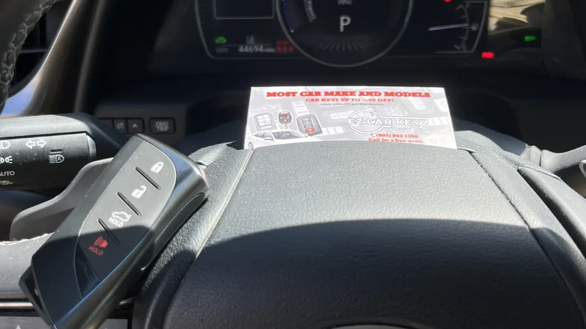 Lost 2022 Lexus ES key replacement by EZ Car Keyz in Oxnard CA