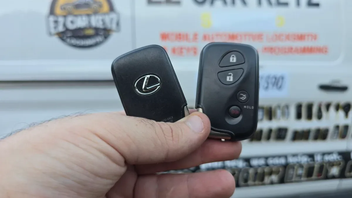 On-site 2020 Lexus GS car key programming in Oxnard CA