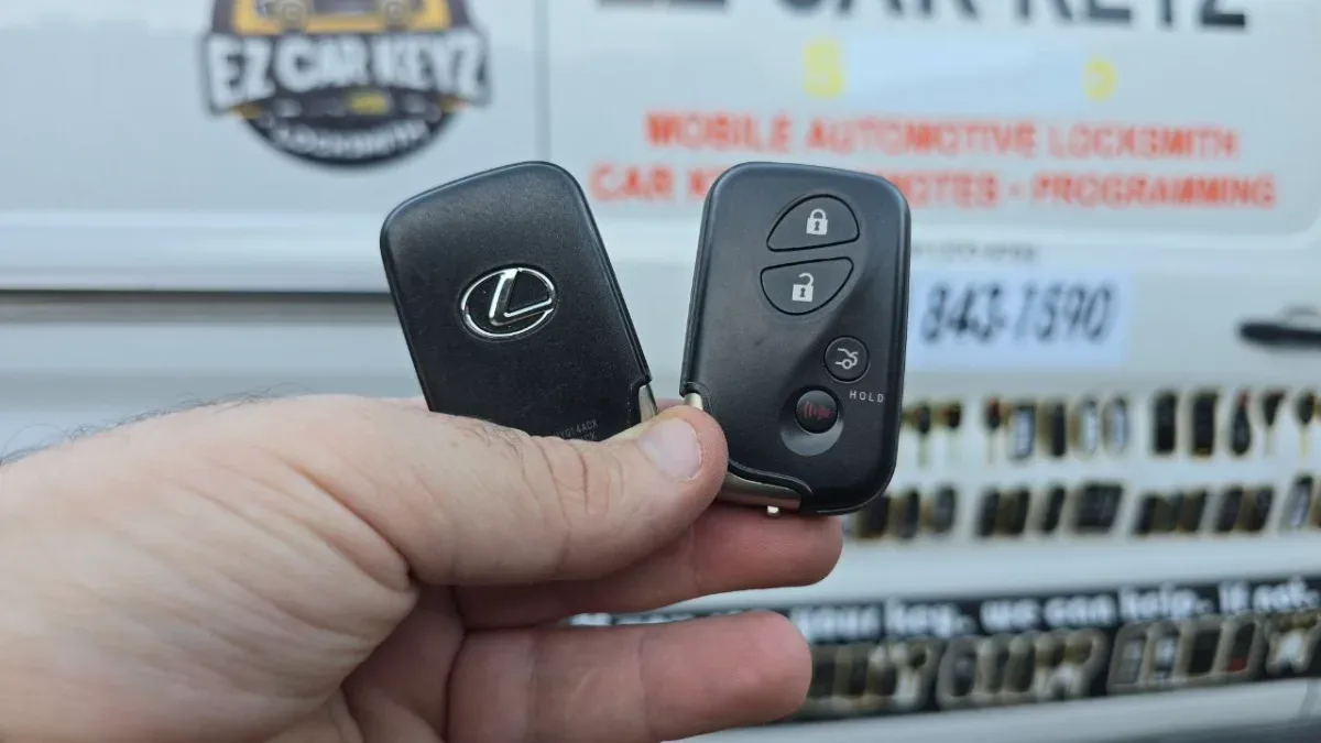 Licensed locksmith replacing 2025 Lexus GX key in Santa Barbara CA