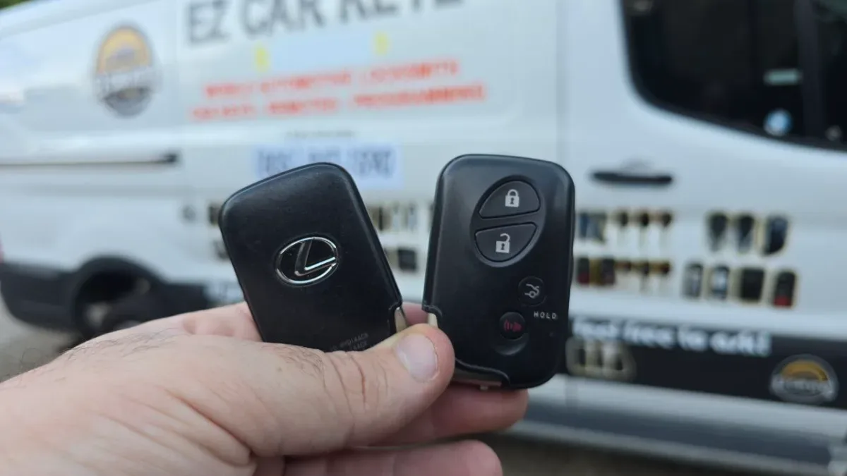Licensed locksmith replacing 2006 Lexus IS key in Moorpark CA