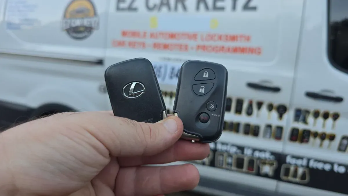 On-site 2008 Lexus LS car key programming in Fillmore CA