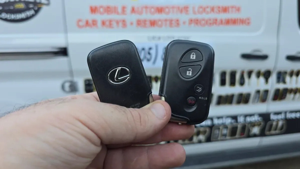 Quick turnaround 2002 Lexus LX car key by EZ Car Keyz in Ventura CA
