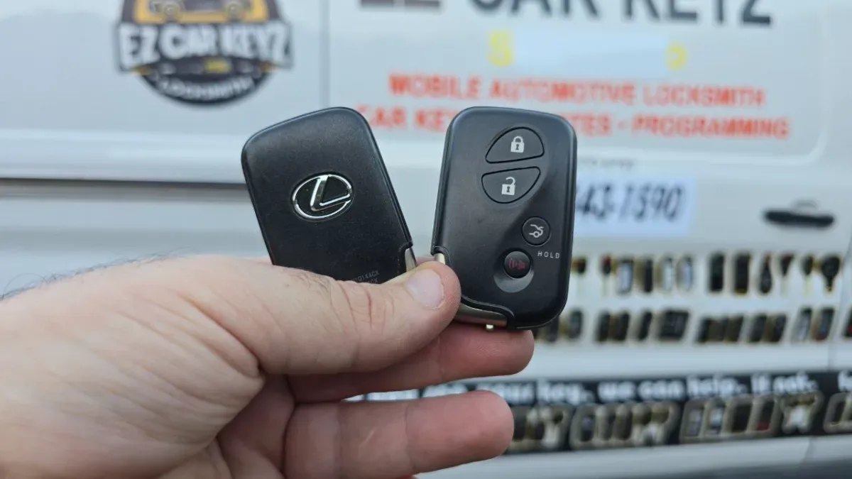 Quick turnaround 2005 Lexus LX car key by EZ Car Keyz in Ventura CA