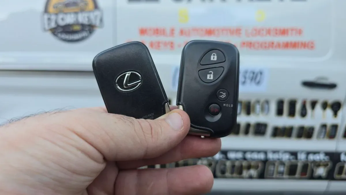 2022 Lexus RC key replaced in your driveway in Oxnard CA